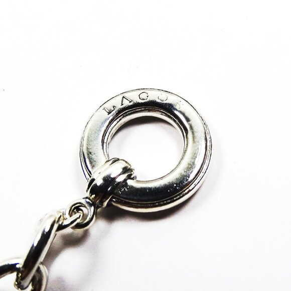 LAGOS Caviar Sterling Silver Six Heart Charms Chain Bracelet - Picture 7 of 10